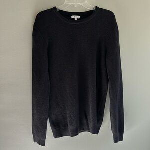 Reiss dark navy wool blend crewneck pullover sweater